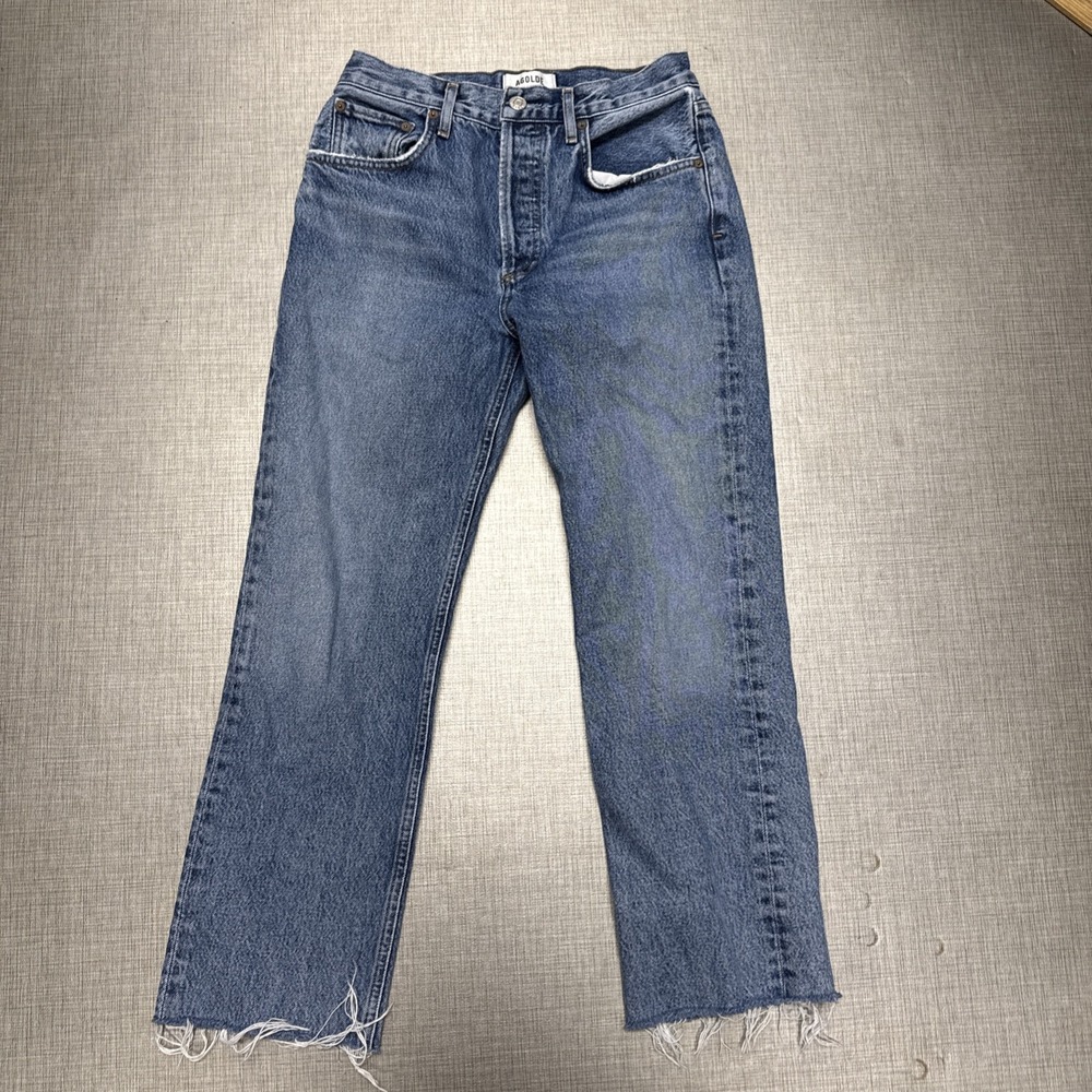 Agolde denim button fly‎ raw hem Ripley jeans size 24